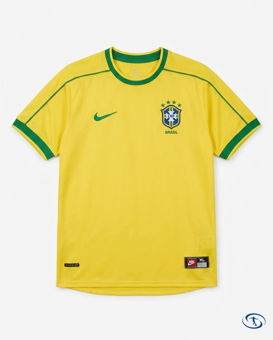 Brazil Jersey Retro Home 1998 Nike Men's - Packshot | Sant Sport
