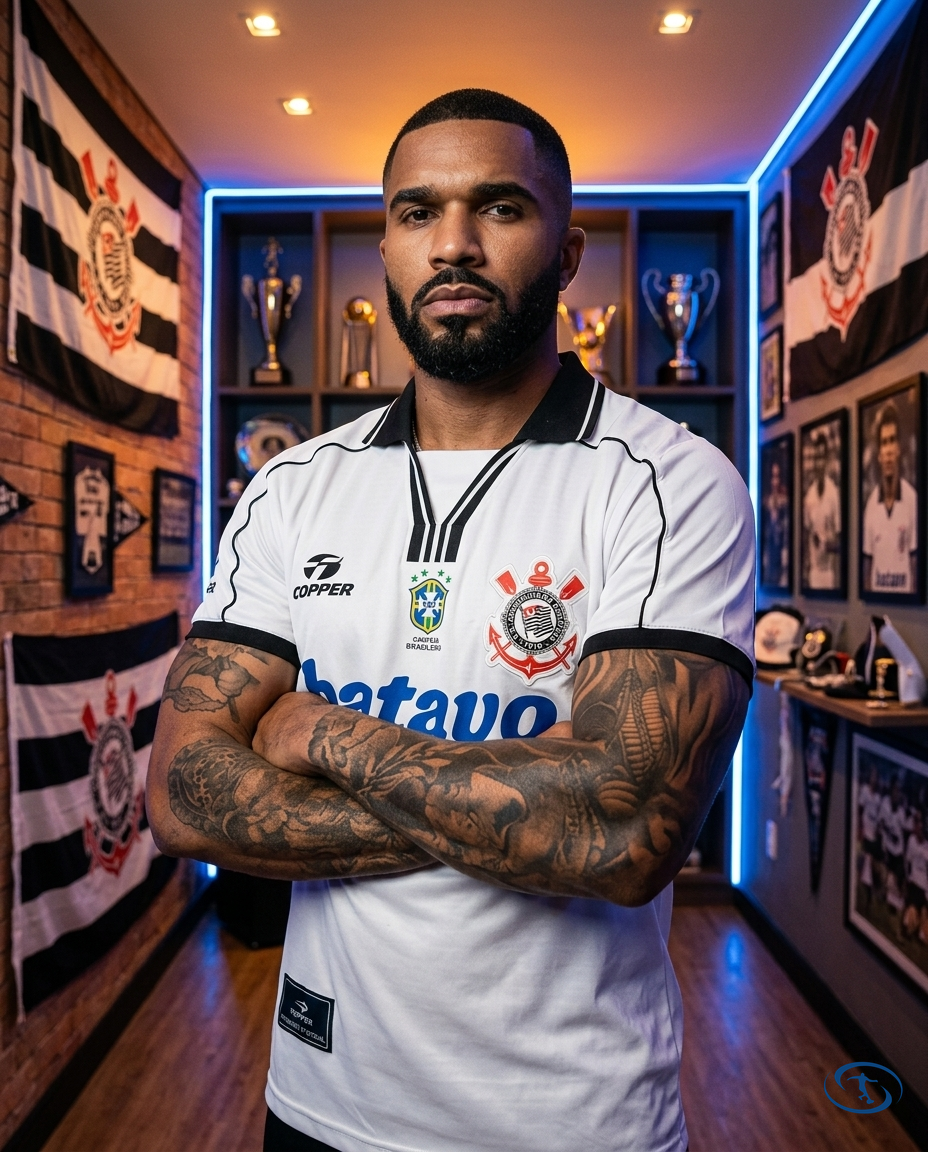Corinthians Jersey Home Retro 1999 Men's Topper - White - Side View | Sant Sport