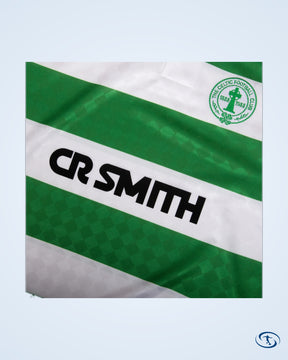 1988 Celtic Centenary Home Retro Thom 10 Shirt (Retro Flock Printing) - Men's