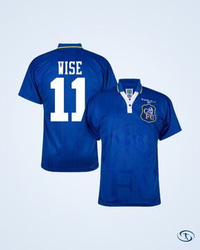 Score Draw Chelsea Home Retro Shirt FA Cup Final 1997 (Retro Flock Printing) - Men's