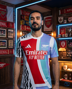 Camisa Arsenal Pré Jogo 24/25 - Torcedor Adidas Masculino - Azul - Front View | Sant Sport