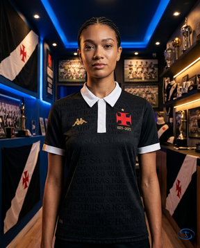 Vasco da Gama Jersey Third 2023/24 - Kappa Women's - Black - Front View | Sant Sport