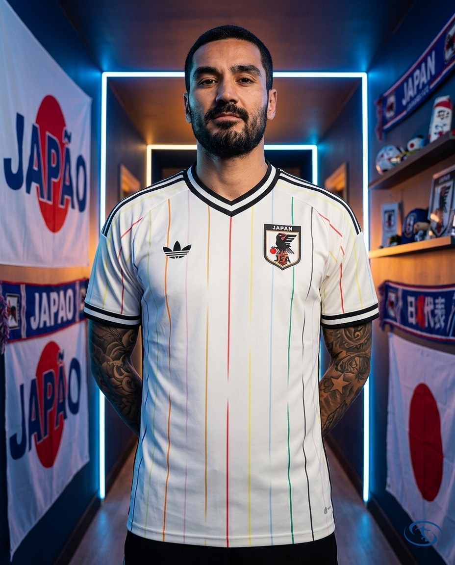 Camisa Japão Away 2026/27 Torcedor Adidas Masculino - Branco - Front View | Sant Sport