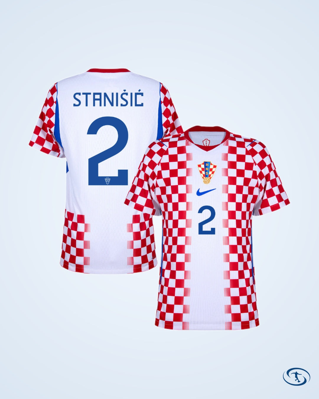 Croatia Home Player Number Shirt 2026 (Player Version) - Men's
