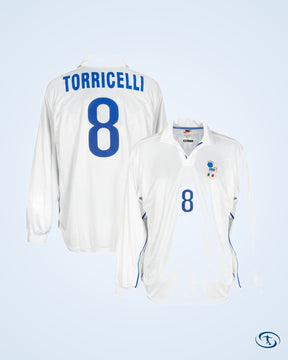 Italy 1998-1999 Away Long-Sleeve Torricelli No.8 Shirt - NEW - Kitroom Stock - Size Large - Men's