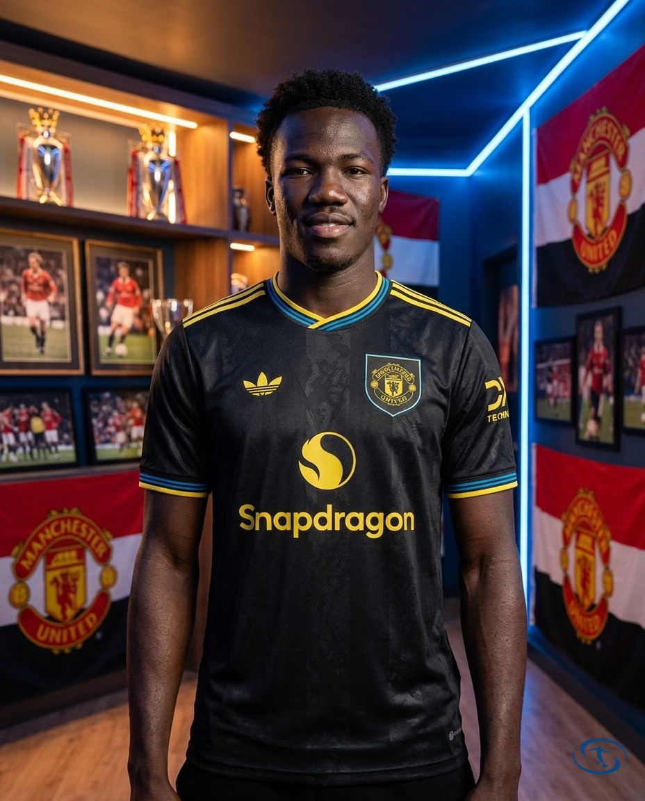 Camisa Manchester United Third 25/26 Torcedor Adidas Masculino - Preto - Front View | Sant Sport