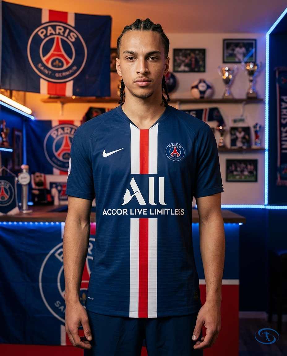 Camisa PSG Retrô 18/19 Home Jordan Masculina - Azul - Front View | Sant Sport