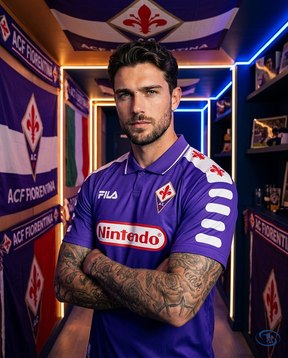 Camisa Fiorentina Home Retrô 1998/99 Torcedor Fila Masculina - Roxo - Side View | Sant Sport