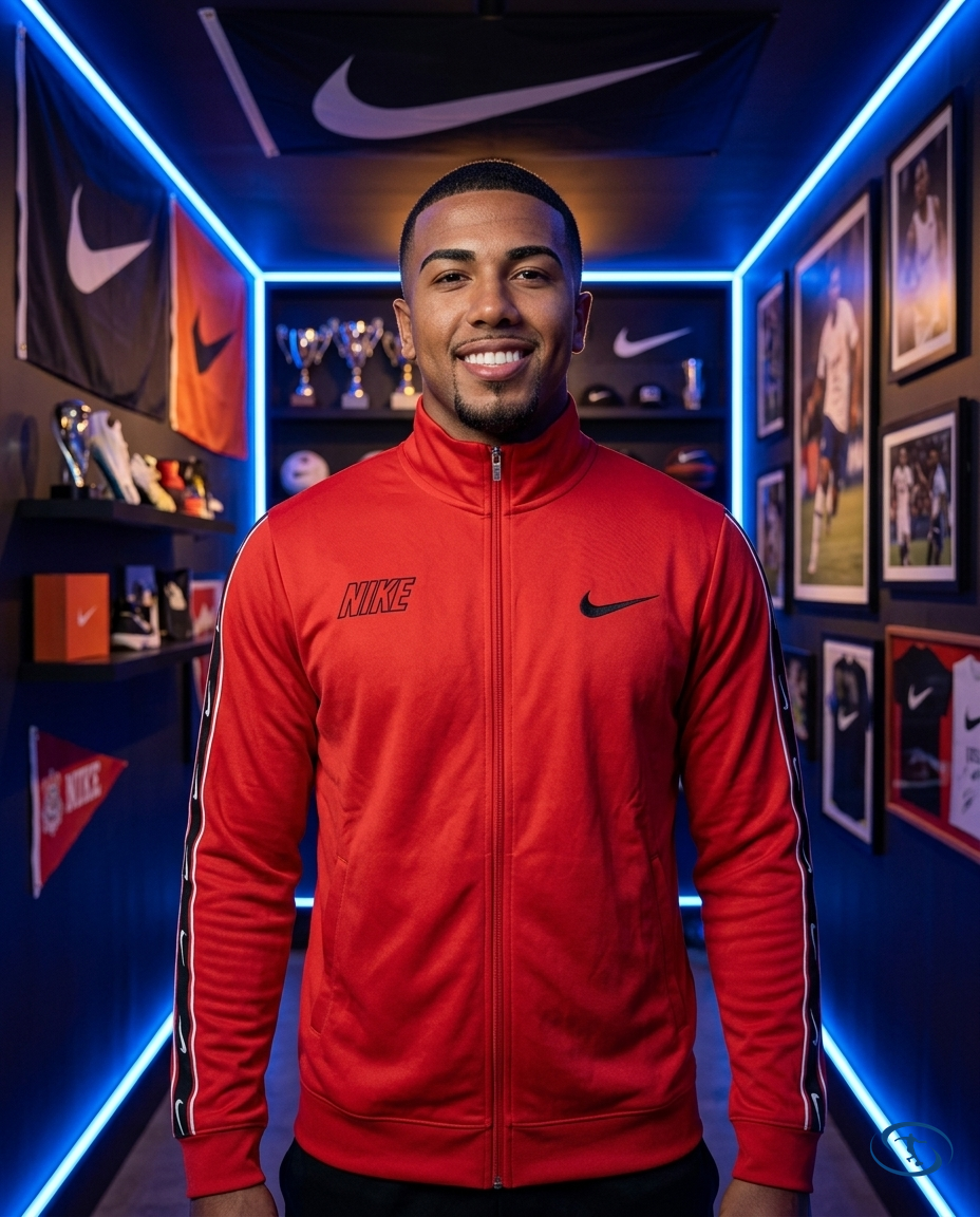 Tech Fleece Nike - Red & Black Kit - Front View | Sant Sport