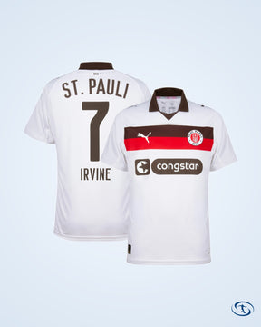 St Pauli Away Irvine 7 Shirt 2025-2026 (Official Printing) - Men's
