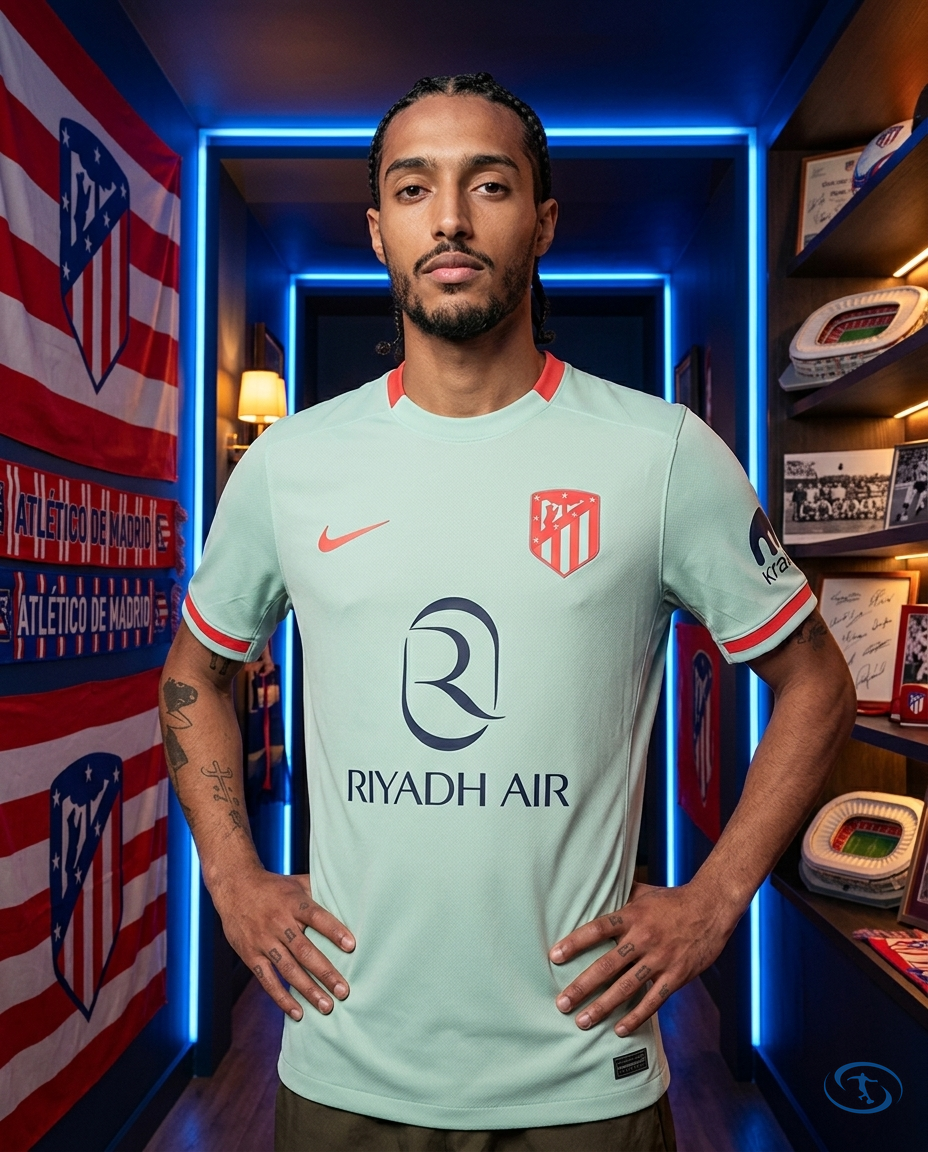 Camisa Atlético de Madrid Away 24/25 - Torcedor Nike Masculino - Azul Oceano - Front View | Sant Sport