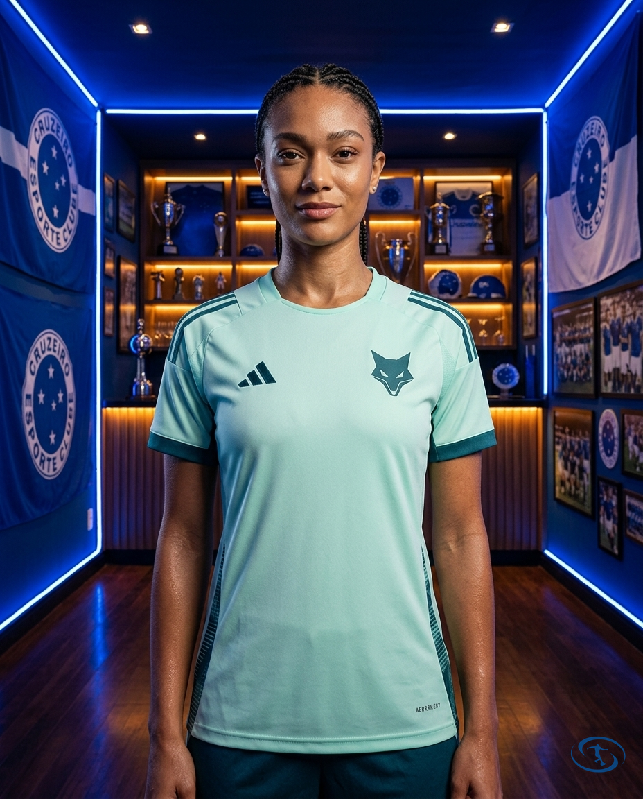 Cruzeiro Jersey Training 2025/26 - Women's Adidas - Green - Front View | Sant Sport