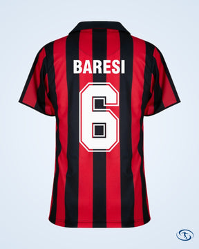 AC Milan Retro Home Palyer Number Shirt 1987-1988 (Retro Flex Printing)