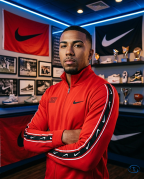 Tech Fleece Nike - Red & Black Kit - Side View | Sant Sport