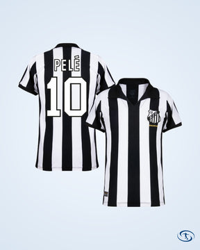 Santos Retro Away Pelé 10 Shirt 1963 (Retro Flock Printing) - Men's