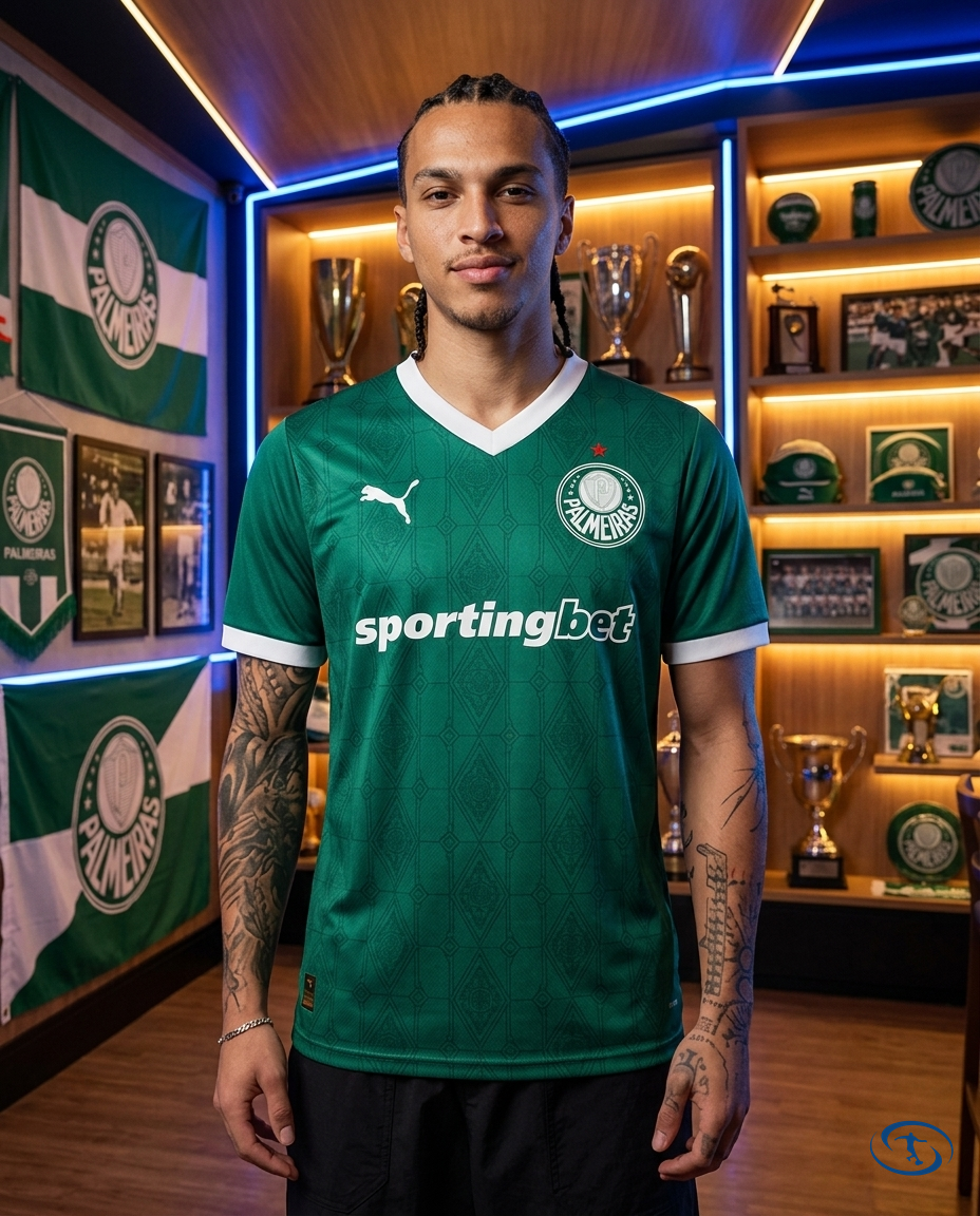 Palmeiras Jersey Home 2025/26 - Player Version Puma Men's - Green - Front View | Sant Sport