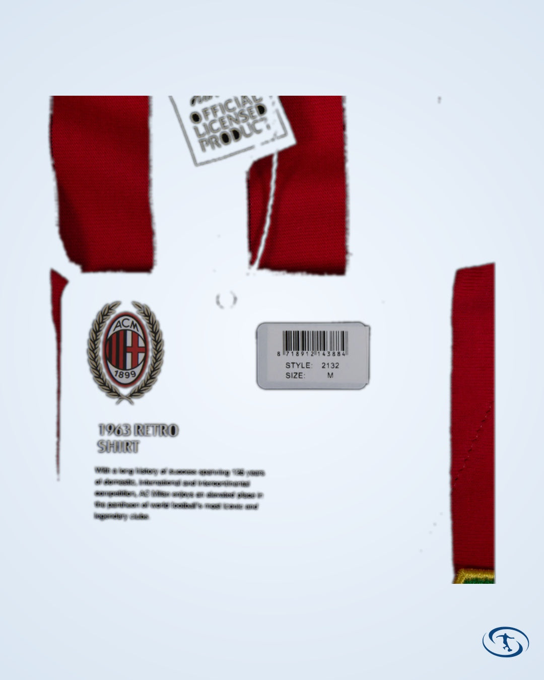 AC Milan Retro Home Rivera 10 Shirt 1963 (Retro Flock Printing) - Men's
