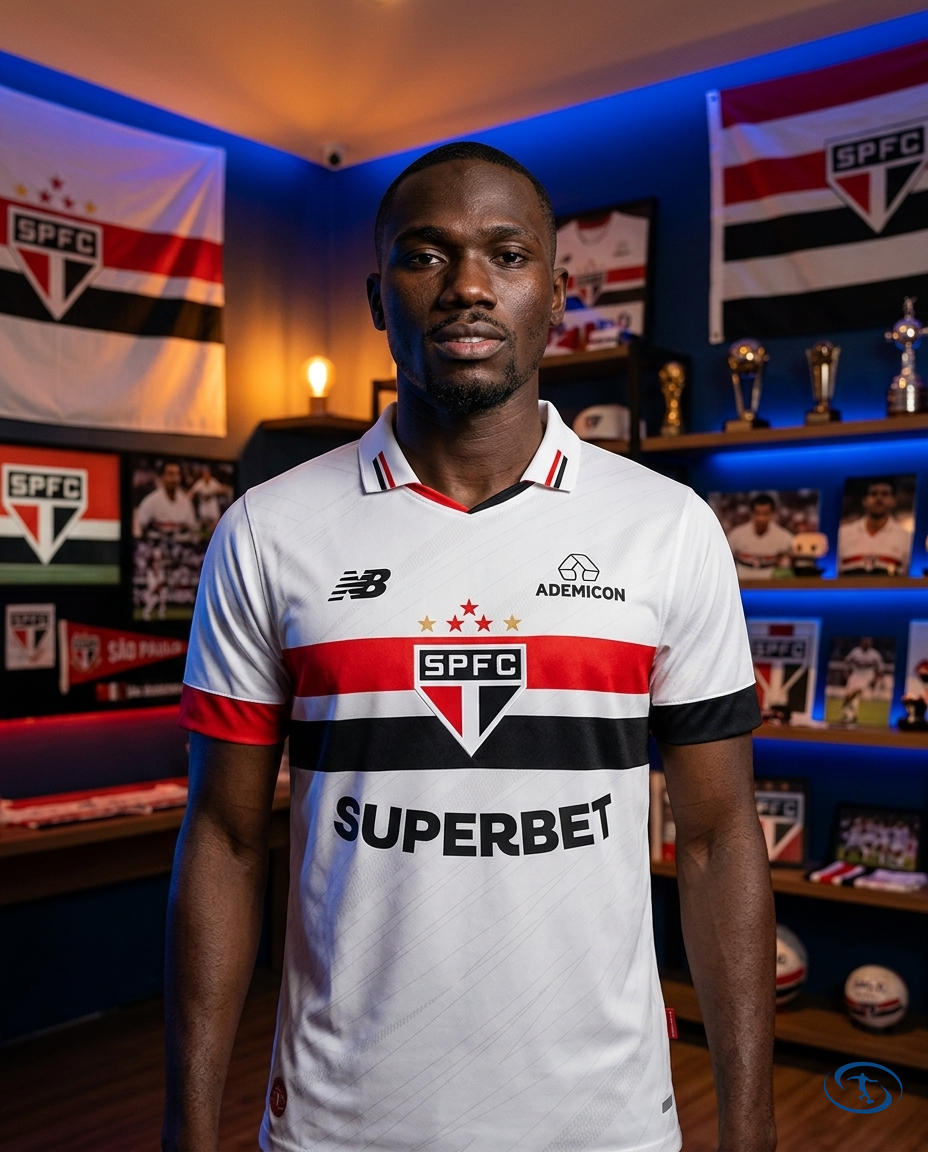 Camisa São Paulo Home 2026/27 - New Balance Jogador Masculino - Branco - Front View | Sant Sport