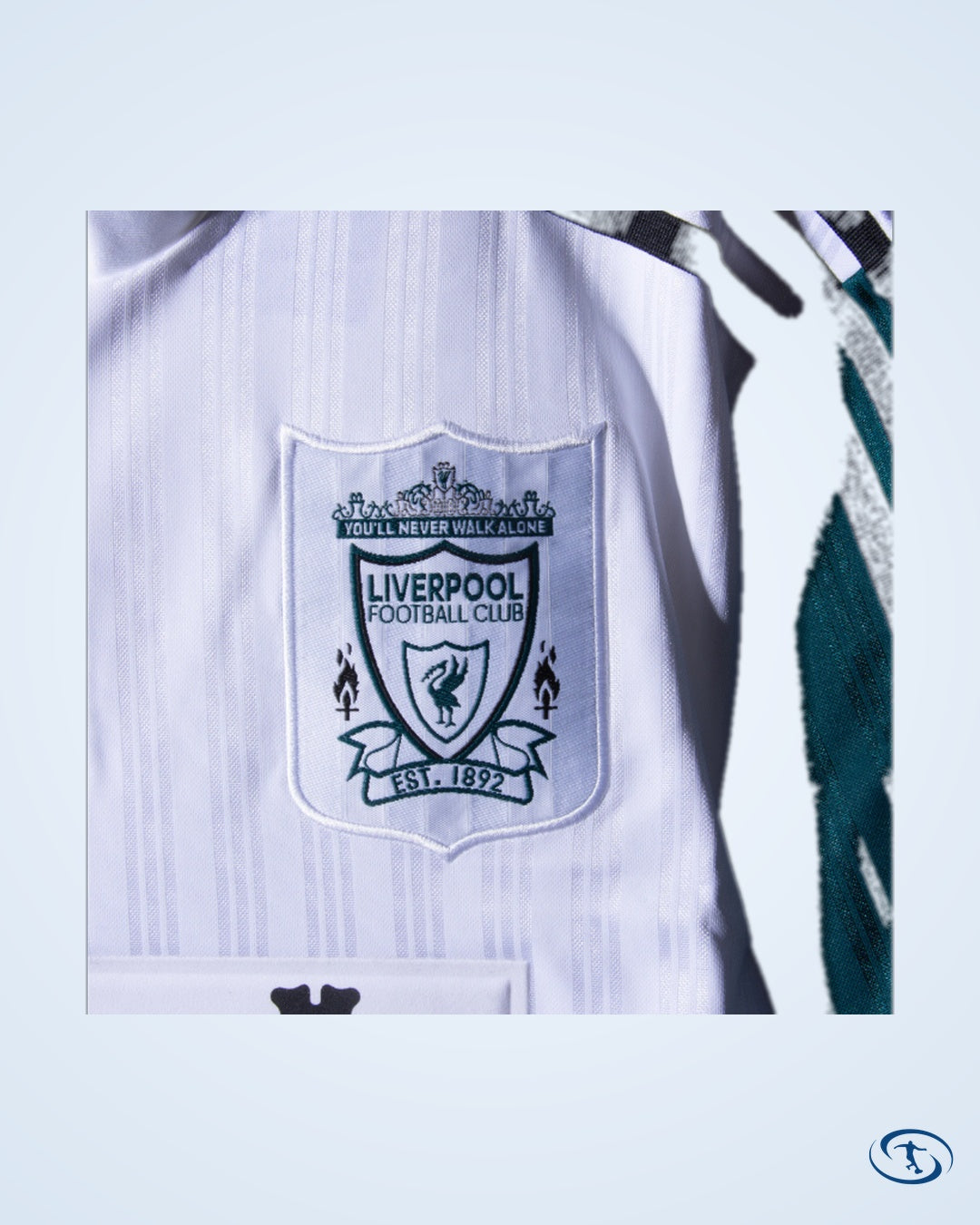 Liverpool Reissue Away 1995-1996 ( Retro Flock Printing)