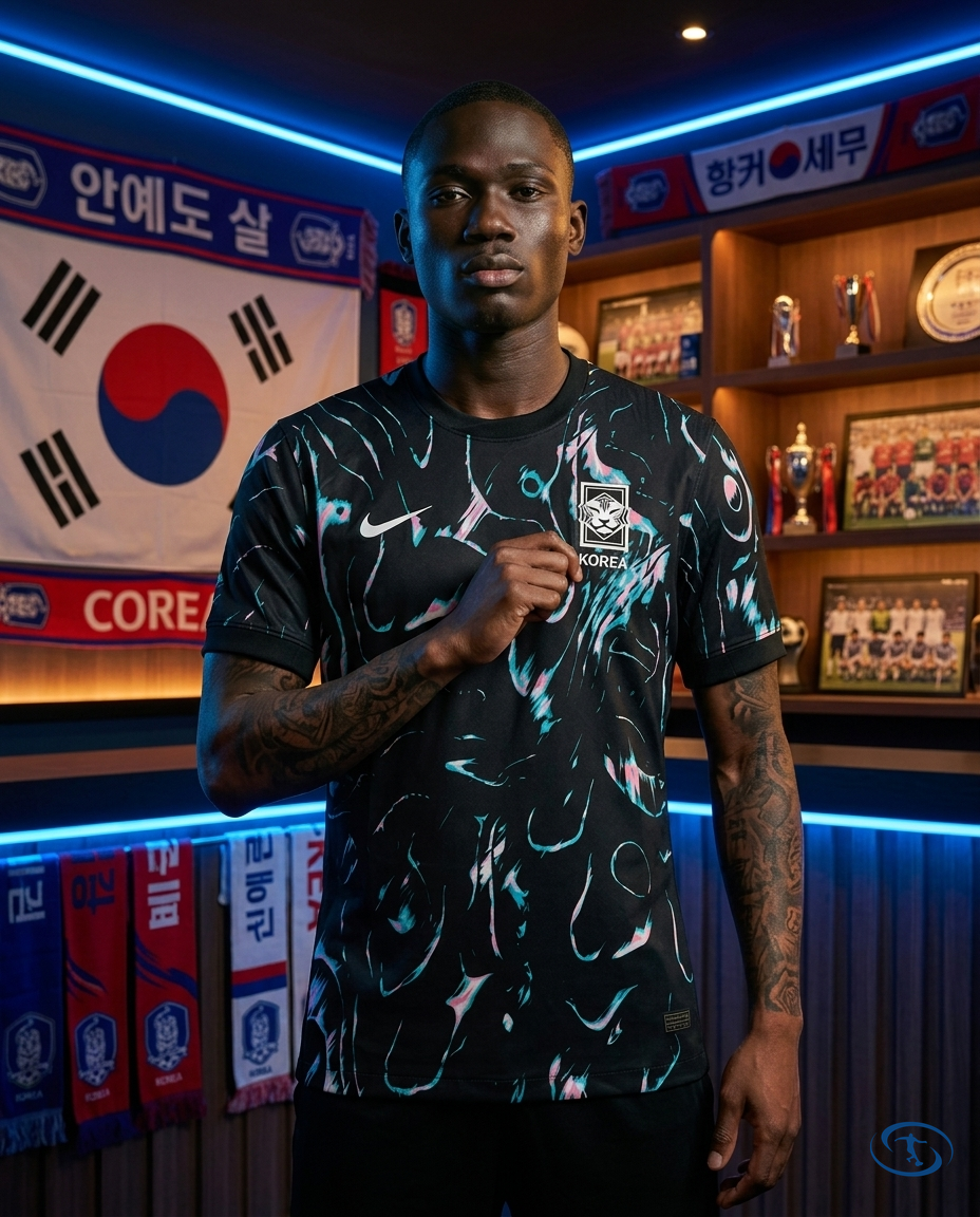 Camisa Coreia do Sul Away 24/25 - Torcedor Nike Masculino - Preto - Front View | Sant Sport
