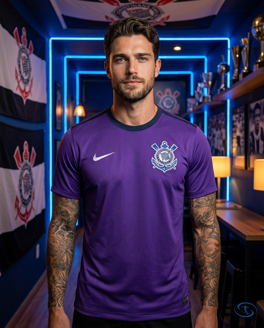 Corinthians Jersey Training 2025/26 - Nike Men's - Purple - Front View | Sant Sport