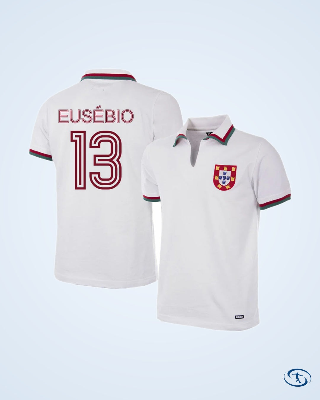 Portugal Away Player Retro Shirt 1972-1973 (Retro Flock Printing) - Men's