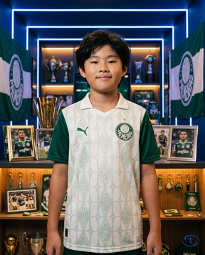 Palmeiras Kids Kit 2025/26 - White - Front View | Sant Sport