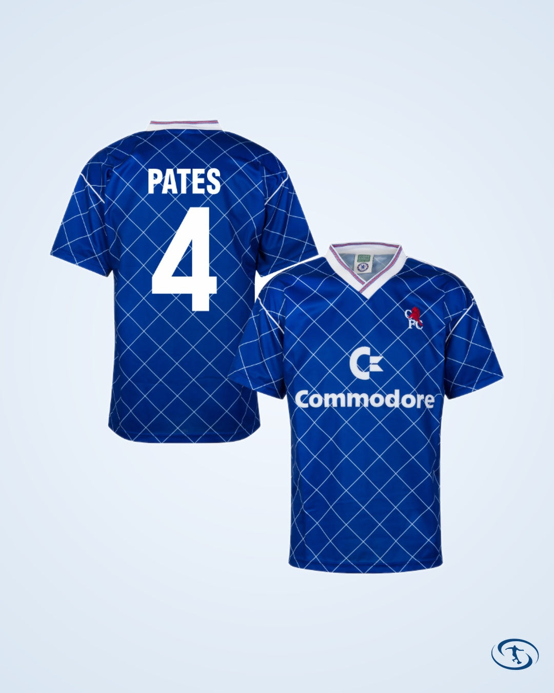 Score Draw Chelsea Home Retro Shirt 1987-1988 (Retro Flock Printing) - Men's
