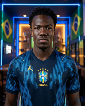 Camisa Brasil Away II 2026/27 Torcedor Nike Masculino - Azul - Badge Close-Up | Sant Sport