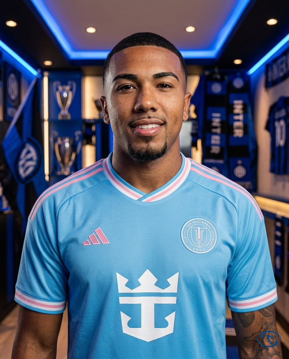 Camisa Inter Miami Third 25/26 Torcedor Adidas Masculino - Azul - Badge Close-Up | Sant Sport