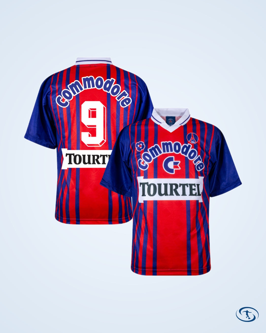 Score Draw PSG Retro Home No.9 (Weah) Shirt 1993-1994 (Retro Flex Printing) - Men's