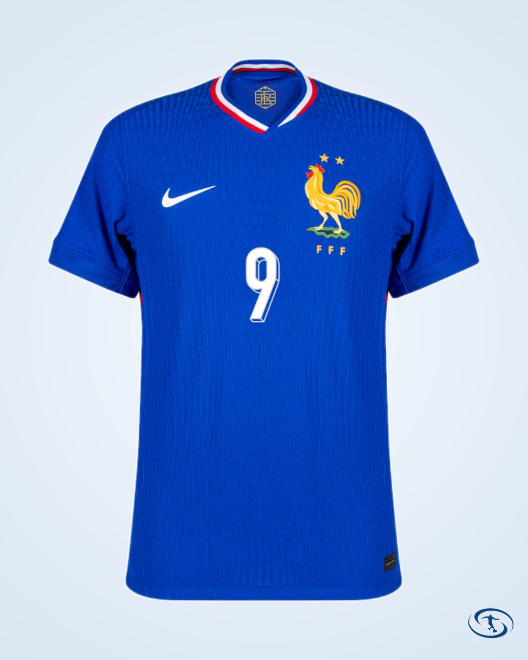 France Home Giroud 9 Shirt 2024-2025 (Official Printing) - Men's | Sant Sport