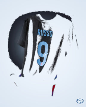 England Women's Away Russo 9 Shirt 2025-2026 (Official Printing) - Women's