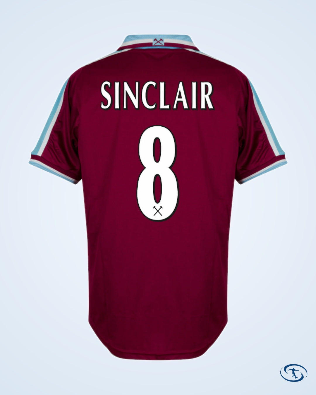 Score Draw West Ham Utd Home Retro Shirt 1999-2001 (Retro Flex Printing) - Men's