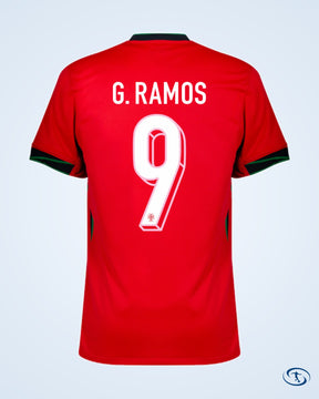 Portugal Home Player Shirt 2024-2025 Fan Version (Official Printing)