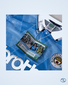 Score Draw Man City Home Retro Shirt 1989 - Men's