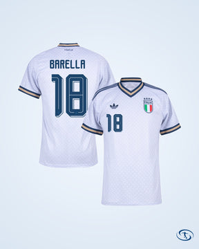 Italy Away Barella 18 Shirt 2026-2027 Fan Version(Official Printing)