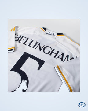 Real Madrid Home Shirt 2023-2024 Fan Version (Official Cup Printing) - Men's