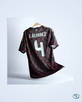 Mexico Home Authentic E.Álvarez 4 Jersey 2024-2025 (Official Printing) - Men's
