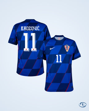 Croatia Away Player Number Shirt 2024-2025 (Official Printing) - Men's