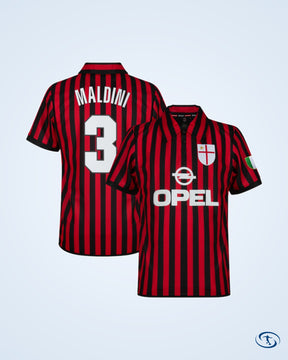 AC Milan Retro Centenary Shirt 1999-2000 (Retro Flex Printing)