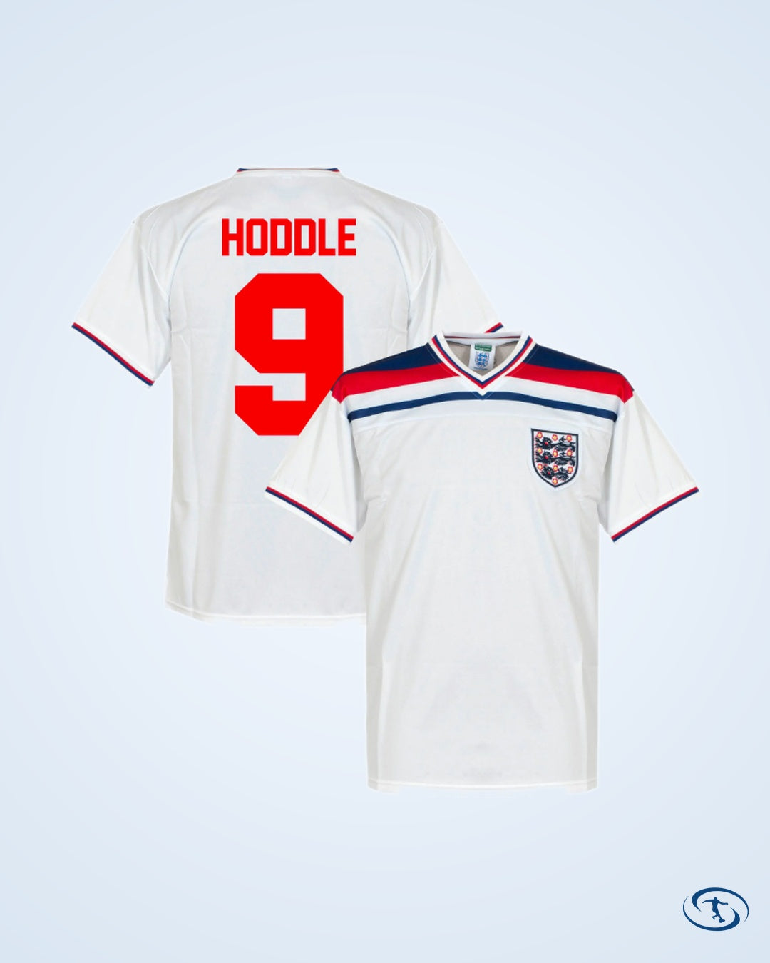 Score Draw England Home Retro Shirt World Cup 1982 (Retro Flock Printing) - Men's