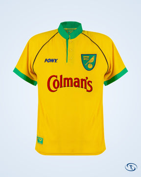 Pony Norwich City FC Home No.9 Retro Shirt 1997-1999 (Retro Flex Printing) - Men's | Sant Sport