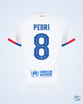 Barcelona Away Pedri 8 KIDS Shirt 2023-2024 (Official Cup Printing) - Kids
