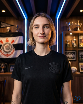 Corinthians Jersey Away 2024/25 Nike Women's - Black - Badge Close-Up | Sant Sport