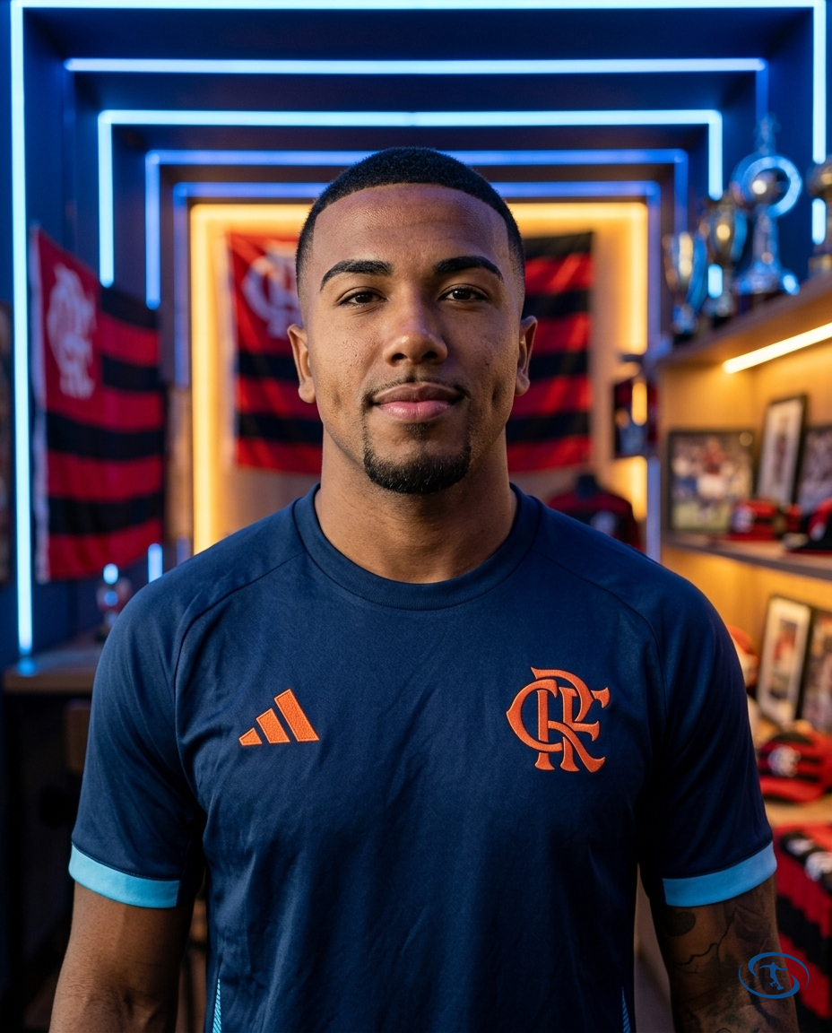 Kit Treino Flamengo Camisa + Shorts 25/26 - Torcedor Adidas Masculina - Azul - Badge Close-Up | Sant Sport