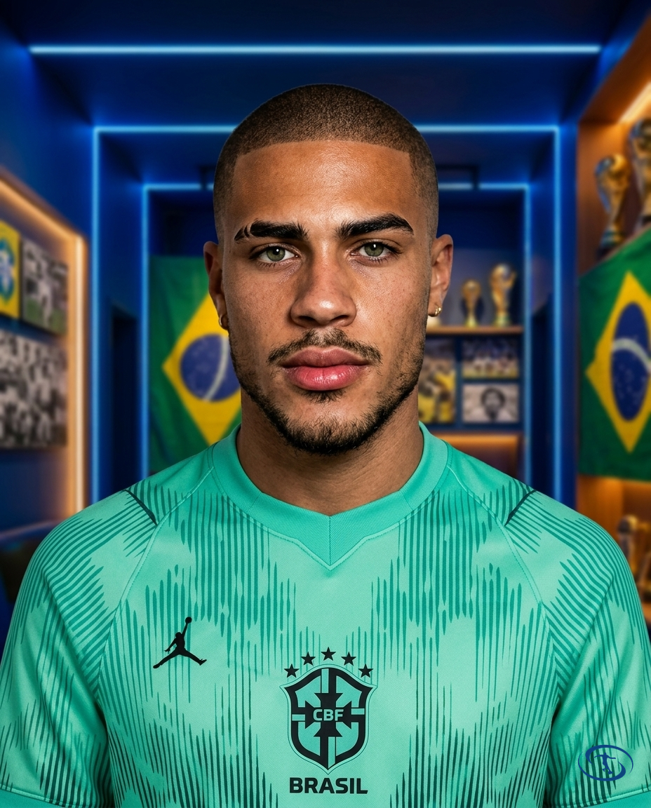 Camisa Brasil Goleiro 2026/27 Torcedor Nike Masculino - Verde - Badge Close-Up | Sant Sport
