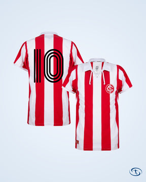 Internacional Home Retro No.10 Jersey 1909 (Retro Flock Printing) - Men's