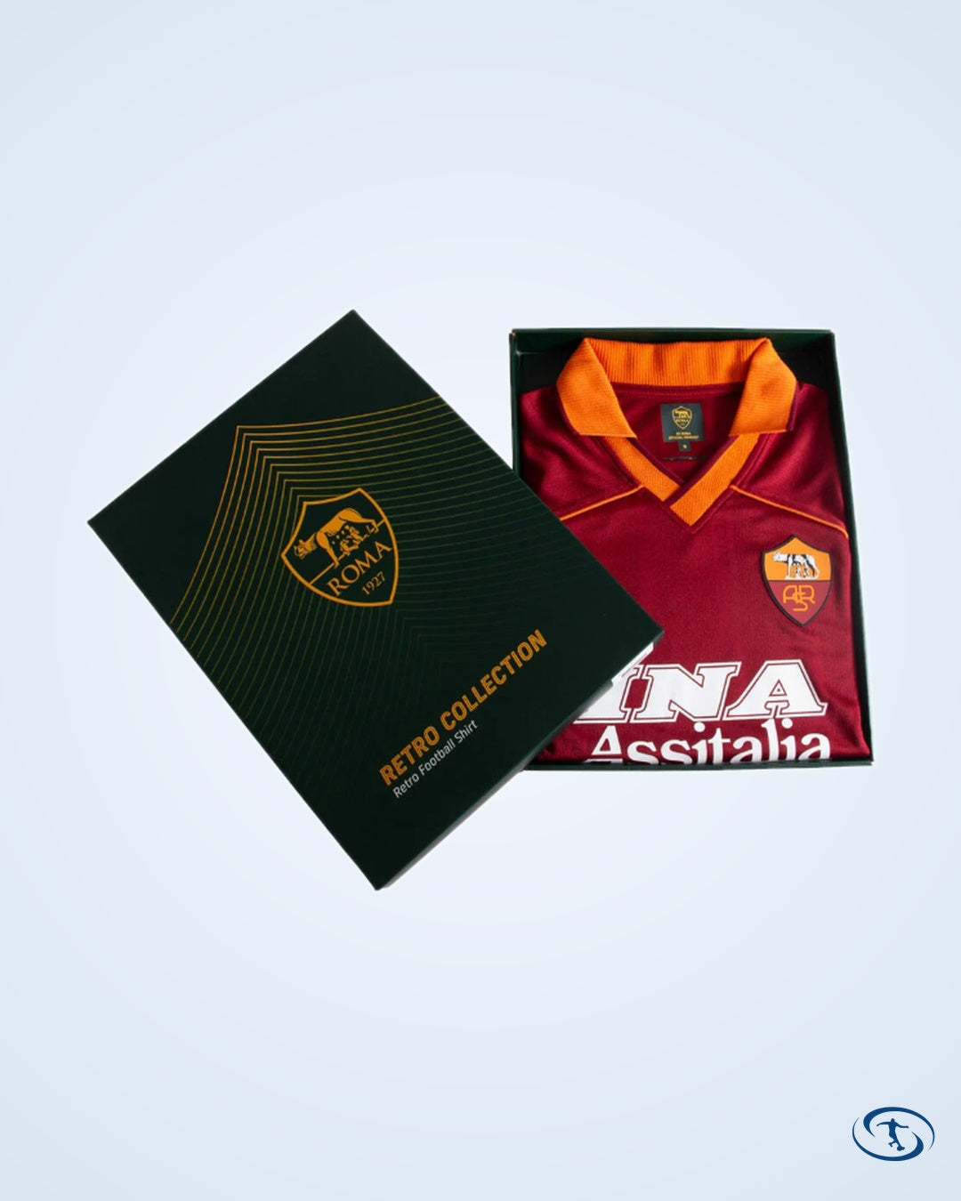 AS Roma Retro Home Shirt 1999-2000 (Retro Flex Printing)