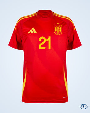 Spain Home Oyarzabal 21 Shirt 2024-2025 (Official Printing) - Men's | Sant Sport